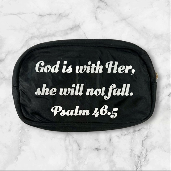Bible Verse Cosmetic Travel Bag - Picture 3 of 10